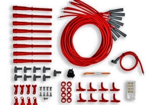 SPARK PLUG WIRES DISTRIBUTOR & MAG CAPS- MSD-FIRECORE-HUNT-TAYLOR